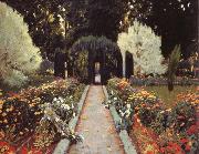 Prats, Santiago Rusinol A Garden in Aranjuez oil painting reproduction